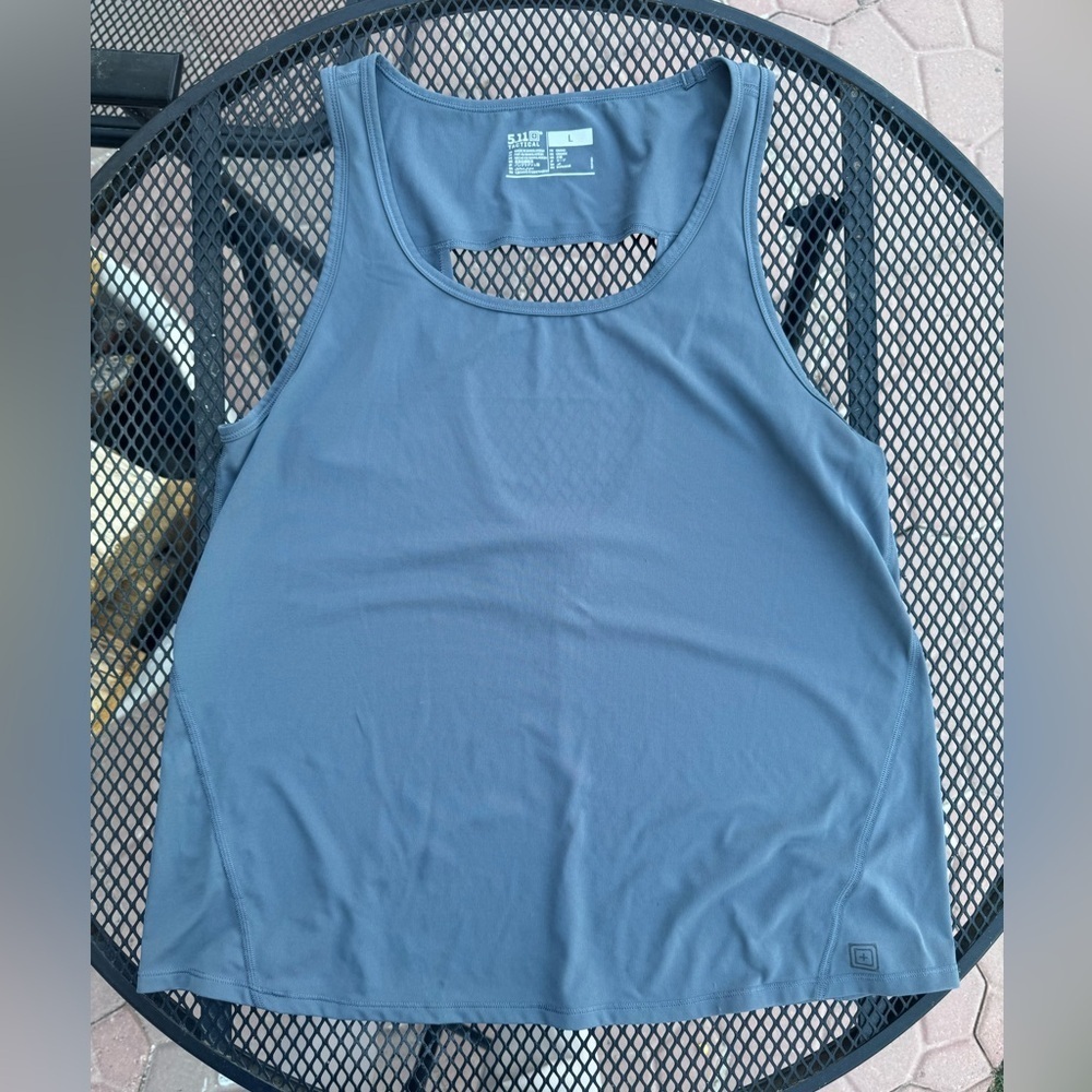 5.11 Tactical women's Grey/ Blue Tank Top size large